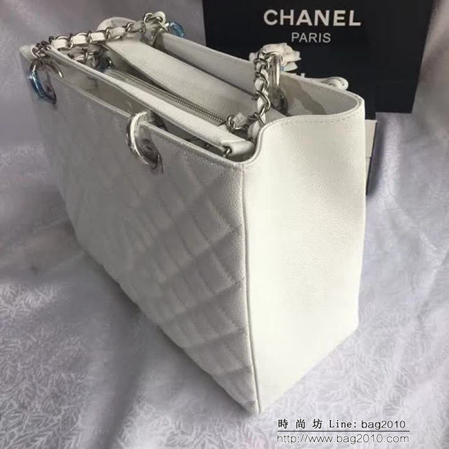 香奈兒CHANEL 50995 經典系列 魚子醬牛皮方形風格雙鏈條包 DSC1952